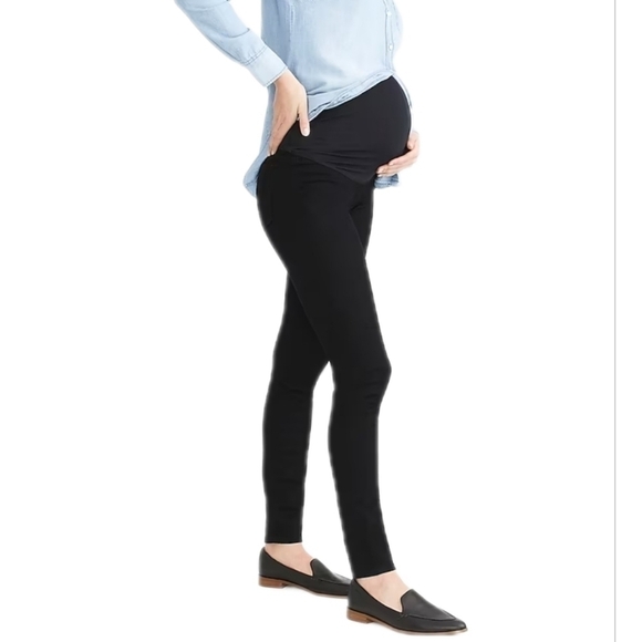 J Crew Factory maternity jean signature stretch Clean Black wash size 31 AO592 - Picture 2 of 11